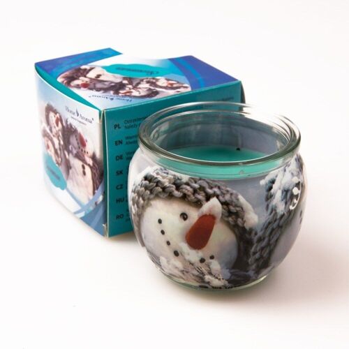 "Snowman" Blueberries and oranges fragrance candle