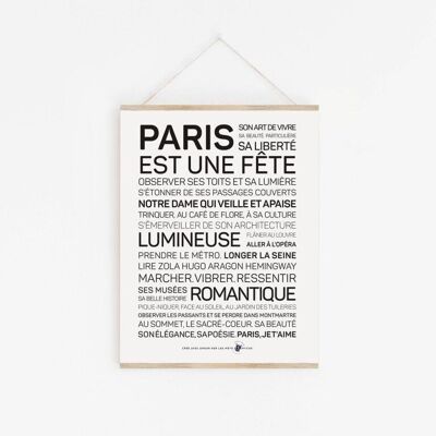 Paris poster - A3