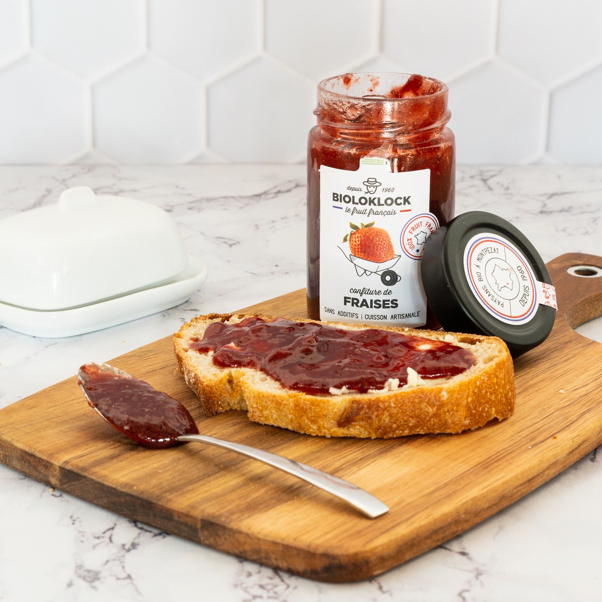 Confiture BIO de fraises Françaises