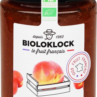 Organic French peach jam