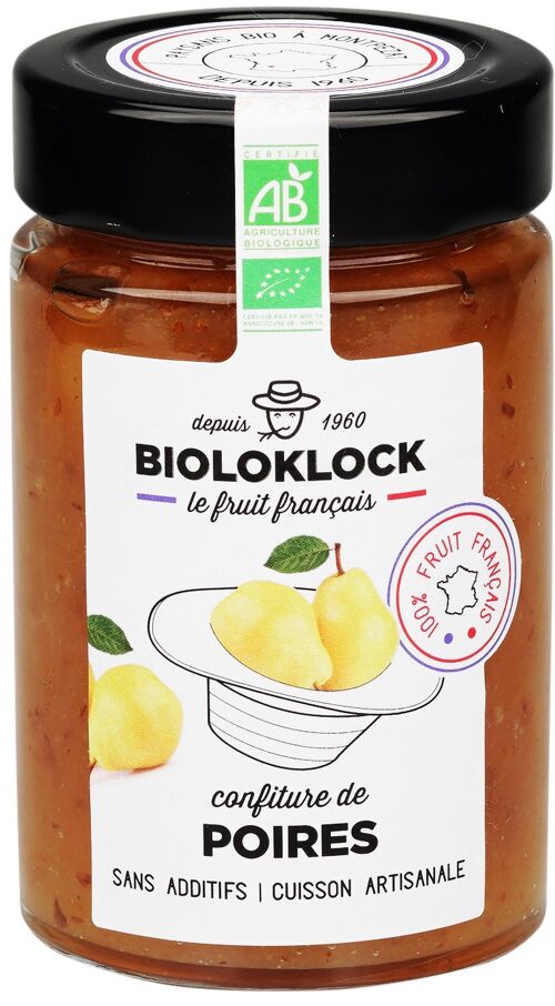 Confiture BIO de poires Françaises