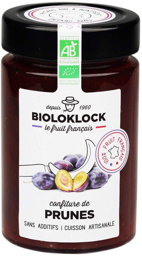 Confiture BIO de prunes Françaises