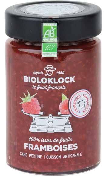 Framboises 100% issus de fruits