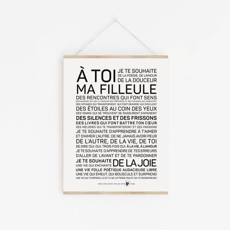 Poster An dich, meine Patentochter (A2, A3, A4, A5, A6)