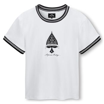 T-shirt en coton à encolure ras du cou Ace of Spades 1