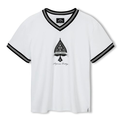 Ace Of Spades V-neckline Cotton Unisex T-shirt