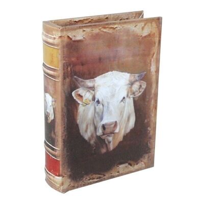 Caja libro 20cm Vaca
