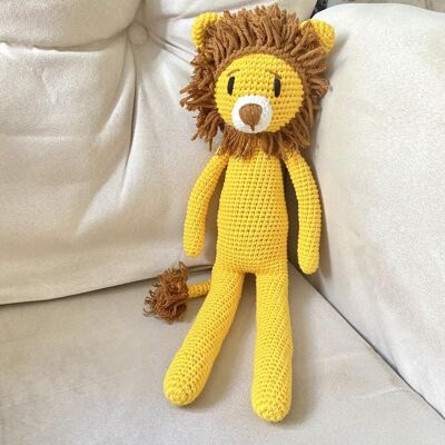 Jouet au crochet fait main Louie Lion