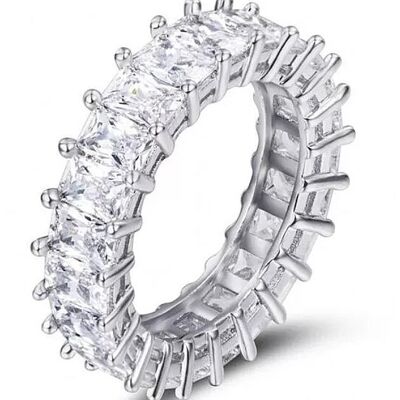 Sassy Girl Band Ring - Medium - Silver