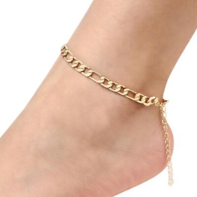 Chain Link Anklet - Gold