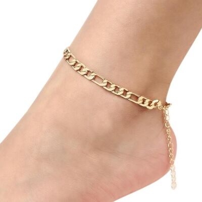 Chain link Anklet - Gold