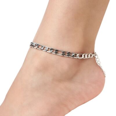 Chain link Anklet - Silver