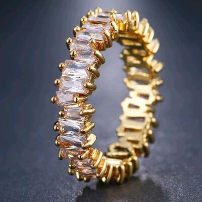 Jagged Edge Band Ring - Small - Gold