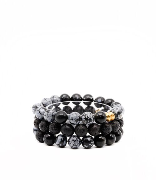 Biko + Malema Three Bracelet Stack