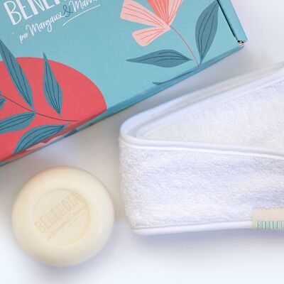 Hair band and solid soap treatment set