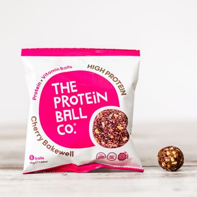 Cherry Bakewell Protein + Vitamin Balls 10 x 45g