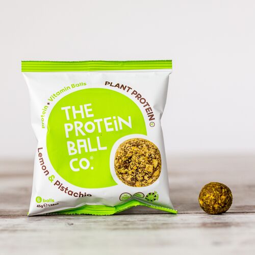 Lemon and Pistachios Protein + Vitamin Balls 10 x 45g (Vegan)