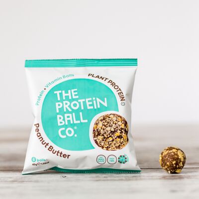 Plant Peanut Butter Protein + Vitamin Balls 10 x 45g (Vegan)