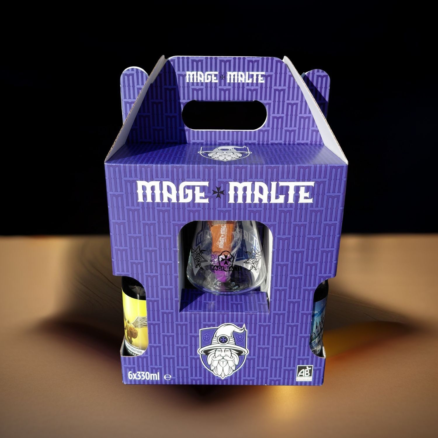 Beers Box set of 6 bottles 33cl 🎁 plus luxury tasting kit Mage Malte