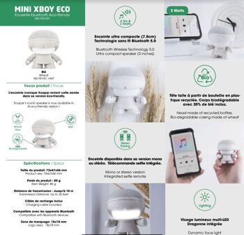 ♪ Enceinte - Mini XBOY ECO Speaker - Wheat ♪ 3