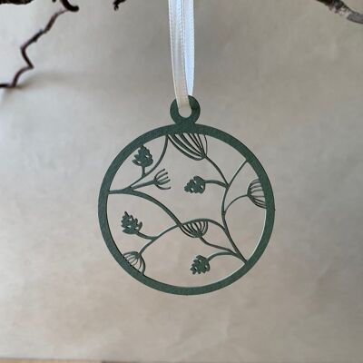 Gift tags made of natural paper cones color green