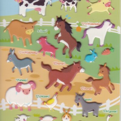Stickers animaux de la ferme