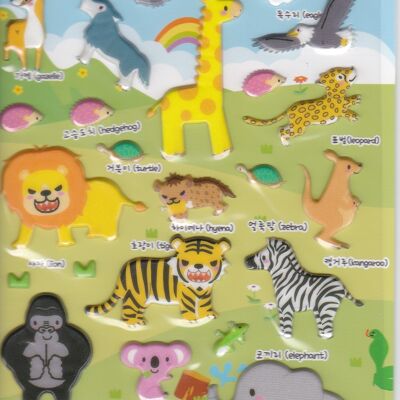 Stickers animaux de la jungle et forêt