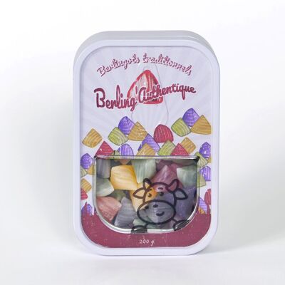 BERLING'AUTHENTIQUE | Bonbons Artisanaux | Saveur assortiment Multi Fruits | boîte de 200g