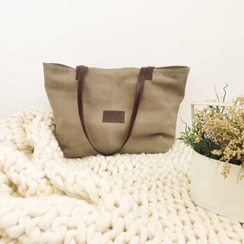 Sac cabas Serena Taupe 4