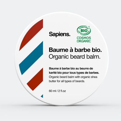 Baume à barbe BIO 60ml - Frais & Boisé