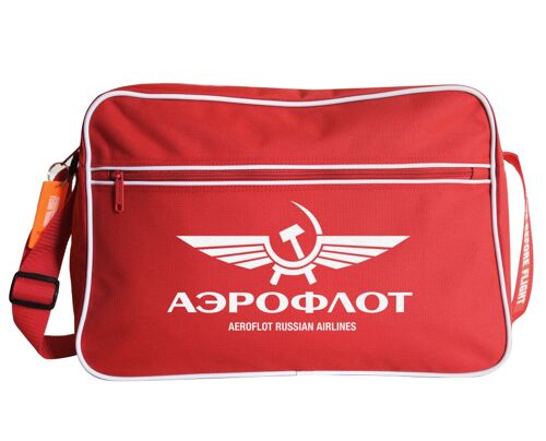 Aeroflot Russian Airlines sac messenger rouge