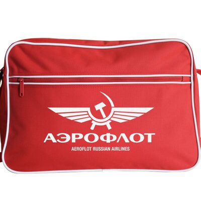 Aeroflot Russian Airlines messenger bag red
