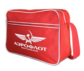 Aeroflot Russian Airlines sac messenger rouge 3
