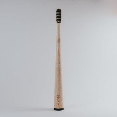 Cepillos de dientes de bambú para adultos - Negro
