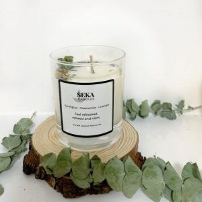 Eucalyptus, Chamomile and Lavender Soy Candle