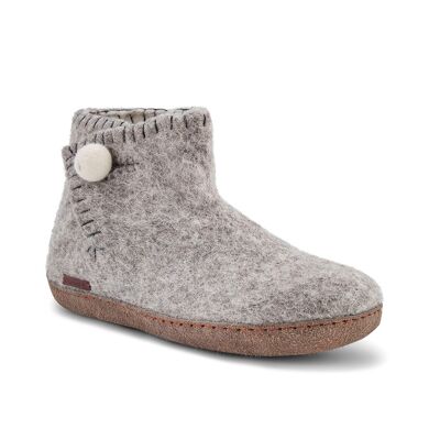 The Daisy, suede sole, Grey