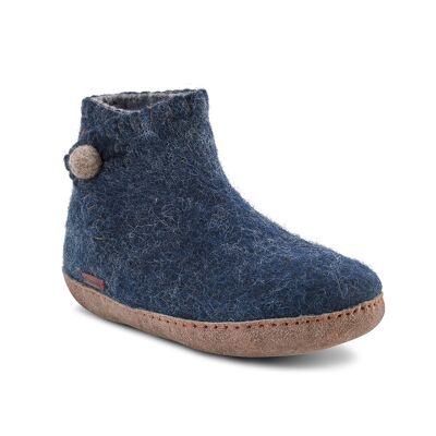 The Daisy, suede sole, Blue