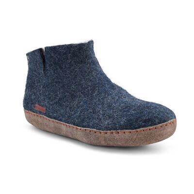 Classic Boot, Wildledersohle, Blau