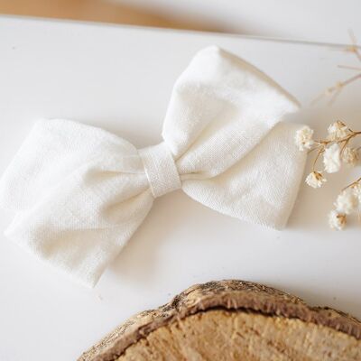 Irène Barrette Small White Bow