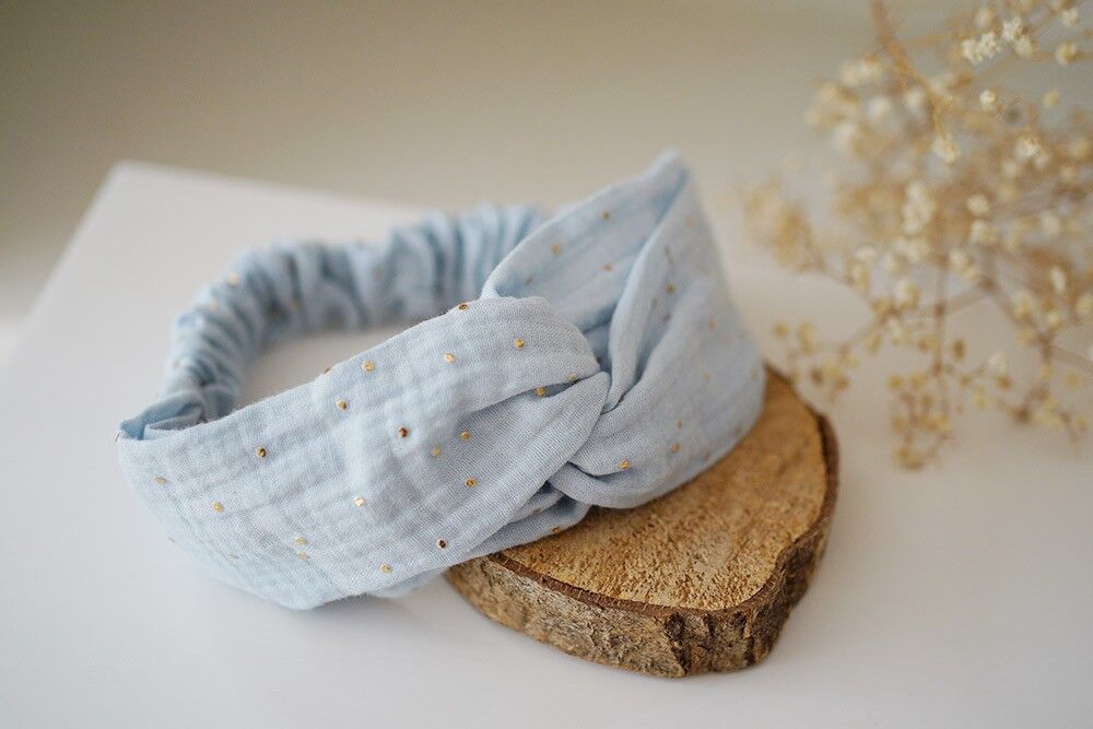 Cerchietto Lina Glacier Blu e Oro