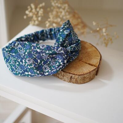 Diadema Floral Bastien Azul Marino