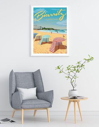 Affiche ville de biarritz - 30x40 cm 2