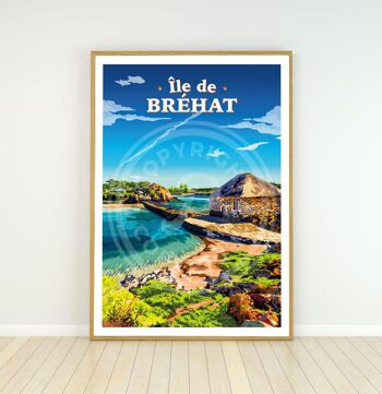 Affiche île de brehat - 30x40 cm 2