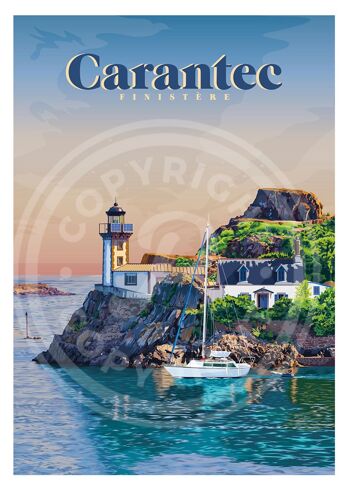 Affiche de carantec - 30x40 cm 1