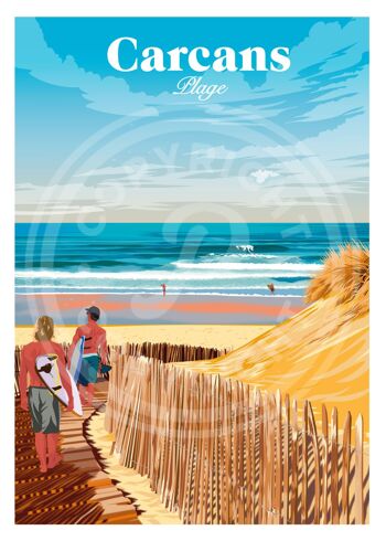 Affiche de carcans plage - 30x40 cm 1