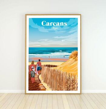 Affiche de carcans plage - 30x40 cm 2