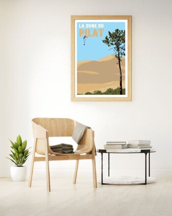 Affiche de la dune du pilat - 30x40 cm 2