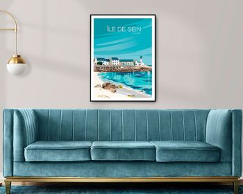 Affiche de l'île de sein - 30x40 cm 2