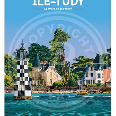 Affiche de l'île tudy - 50x70 cm