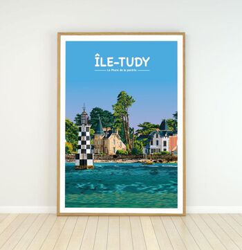 Affiche de l'île tudy - 50x70 cm 2